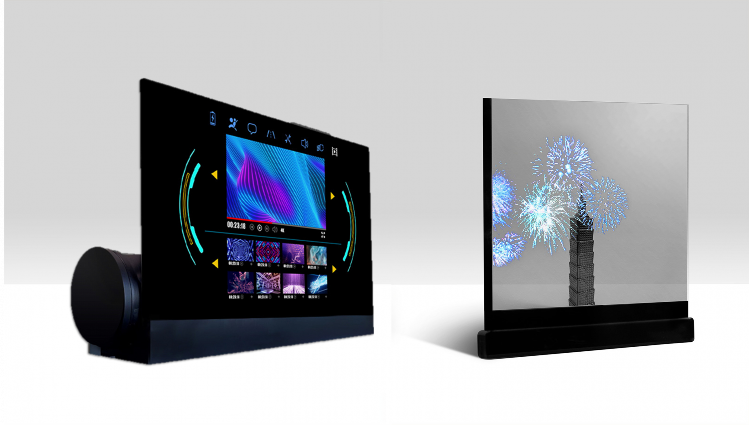 可卷式、折迭性、高透明